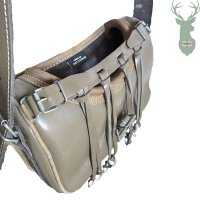 Hunting leather pouch OLIVE