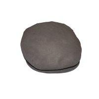 Leather beret BROWN