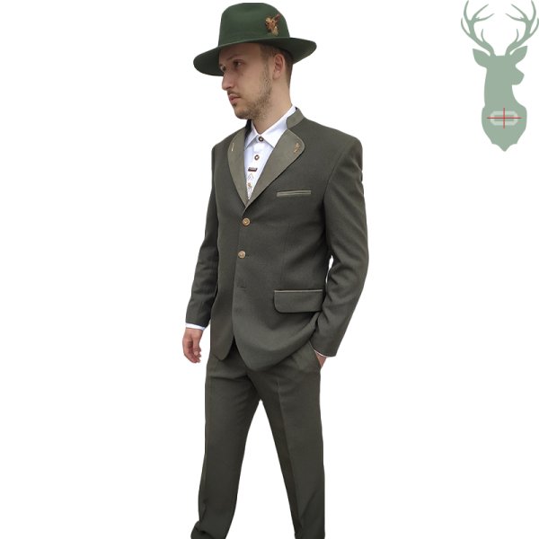 MATHIAS suit with green collar (size 46-58)