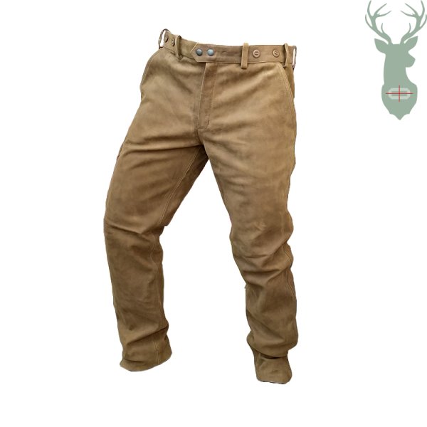 OLIVE leather trousers