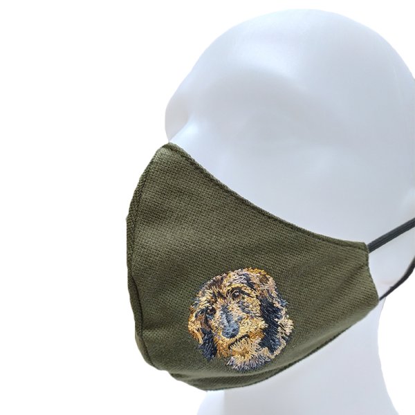 Embroidered drape - dachshund