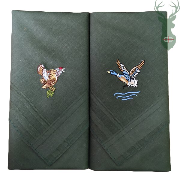 Decorative handkerchiefs - bird pattern