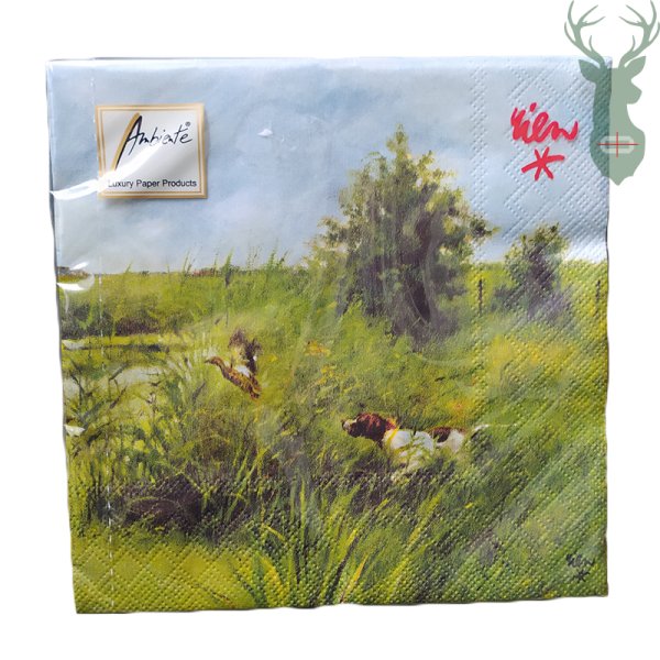 Decorative napkins - Dog and duck