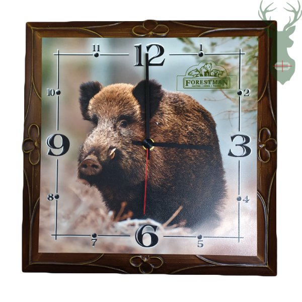Wall Clock - Wild boar