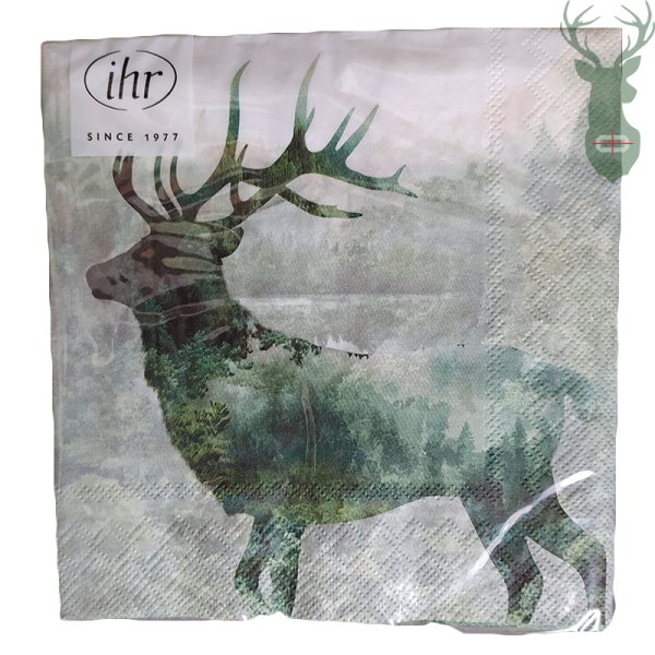 Decorative napkins - forest and deer