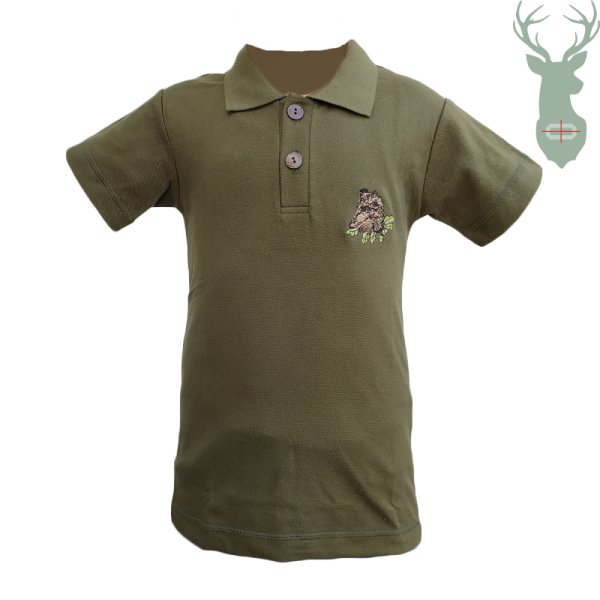 Children's polo shirt - wild boar
