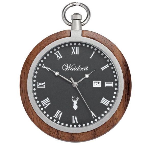 Wooden Pocket Watch Black Walnut II.