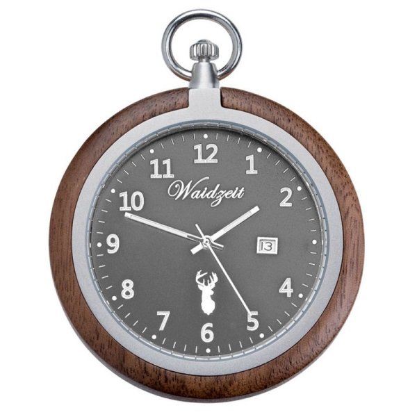 Wooden Pocket Watch Black Walnut