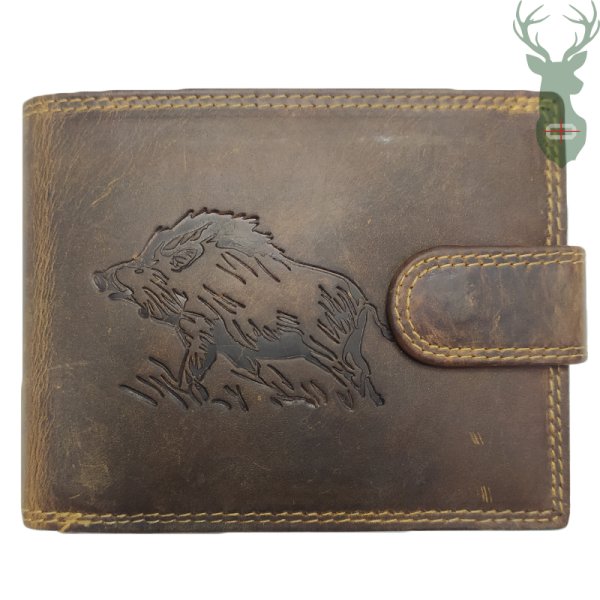 Giorgio Carelli leather wallet - Wild boar
