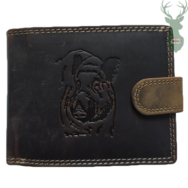 Giorgio Carelli leather wallet - Wild boar II