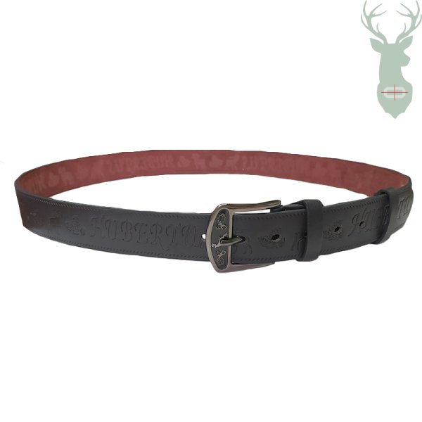 Hubertus leather belt - DARK