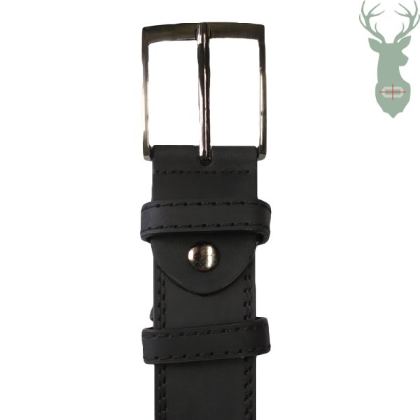 Leather belt BLACK