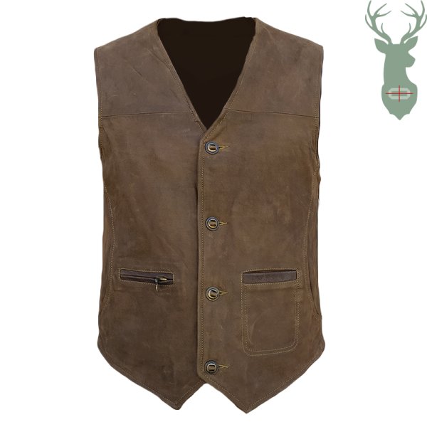 Grizly Leather Vest Light