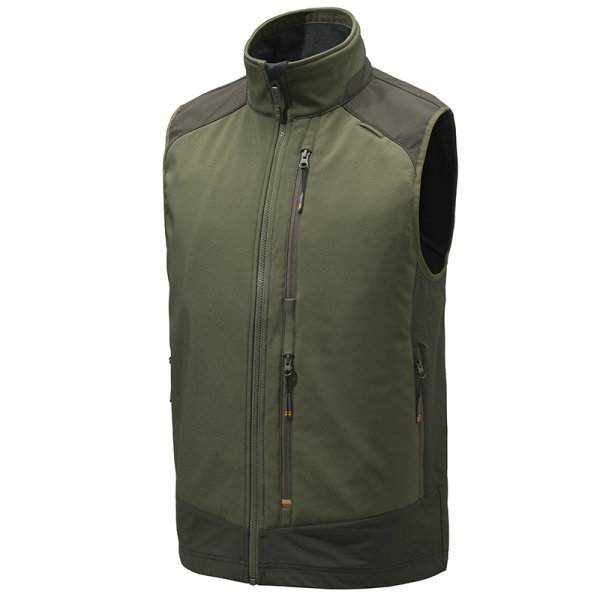 Butte Softshell Vest - Moss &amp; Brown Bark