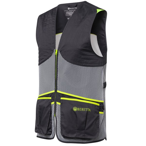 Full Mesh Vest - Ebony &amp; Ice Grey