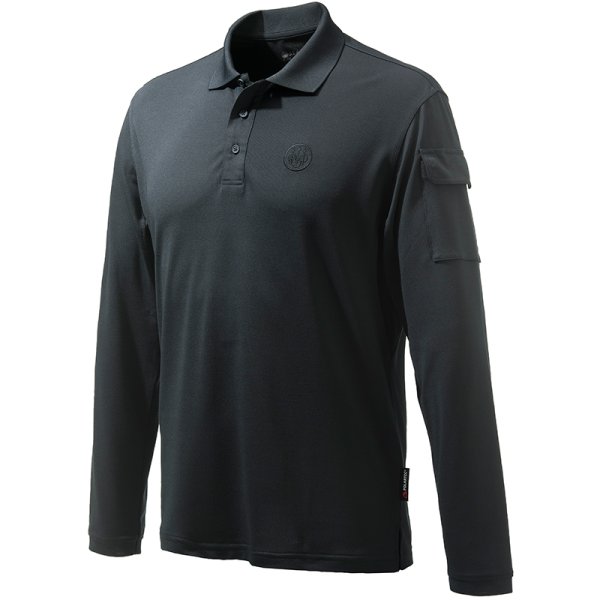 Miller Long Sleeve Polo - Black
