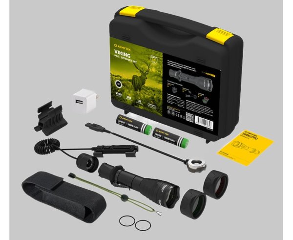 Flashlight Armytek Viking Pro Magnet USB Extended Set