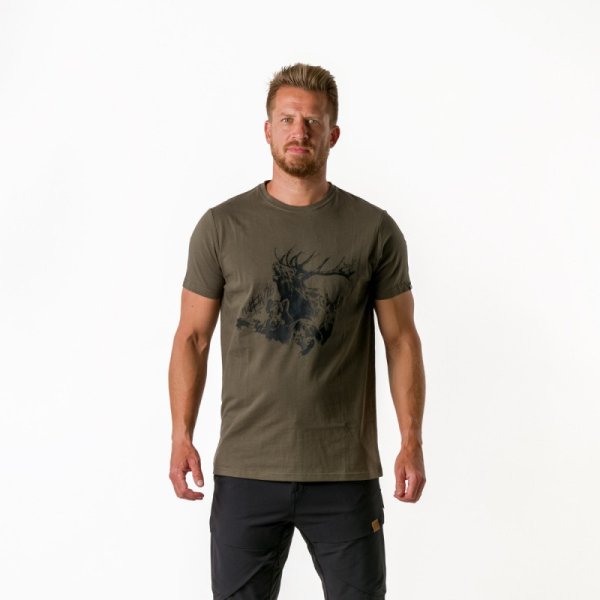 Northfinder BENNIE t-shirt blackolive