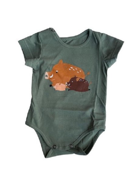 WADERA - Baby bodysuits - Boar - Olive