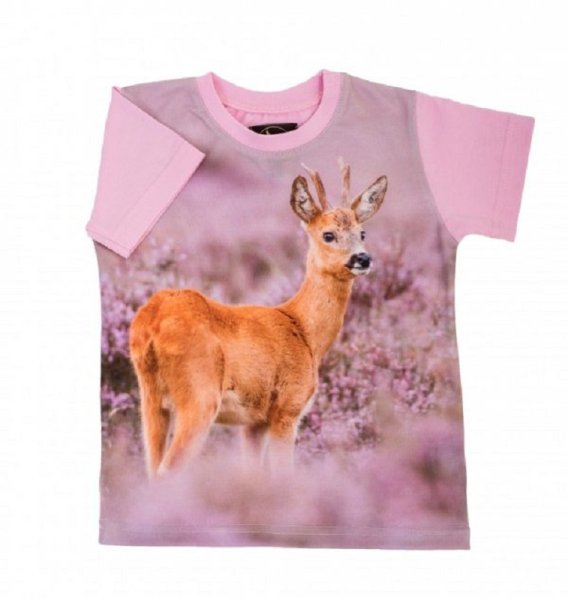 WADERA - T-shirt pink with pattern - Deer