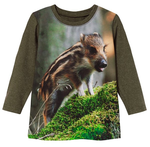 WADERA - Long sleeve T-shirt pattern- Wild boar