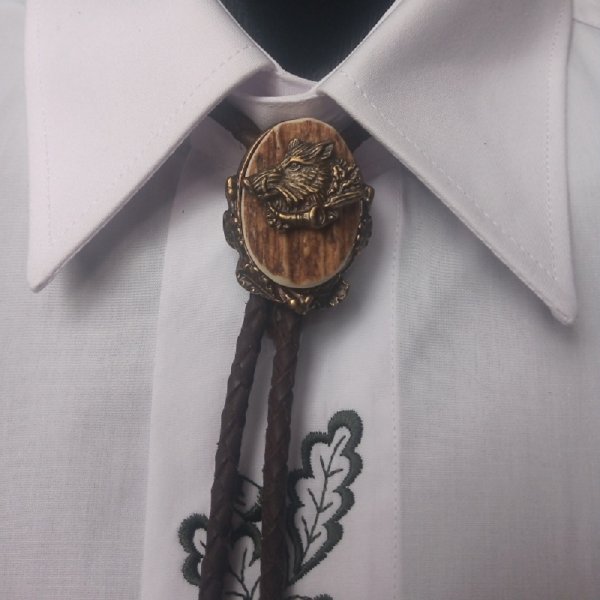 Hunting tie Bolo - Exclusive Wild boar II