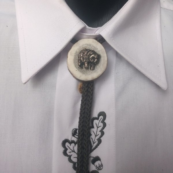 Hunting tie Bolo - Bear I