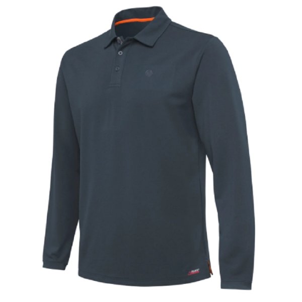 Tech Corporate polo shirt LS - Ebony