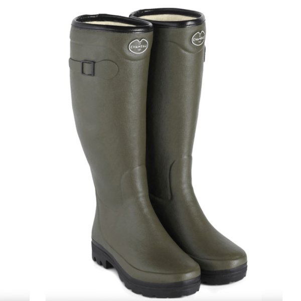 Le Chameau - COUNTRY WOOL LINED women's boots - Chameau Green