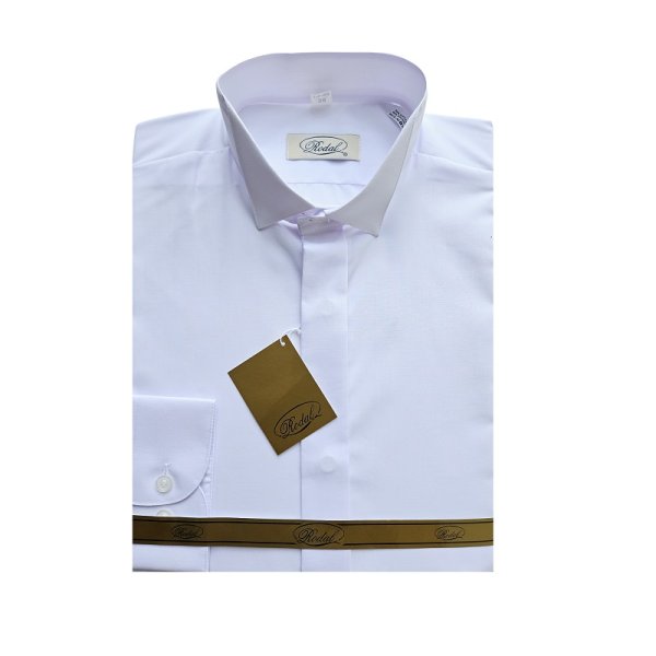 RODAL white tuxedo shirt with bow tie