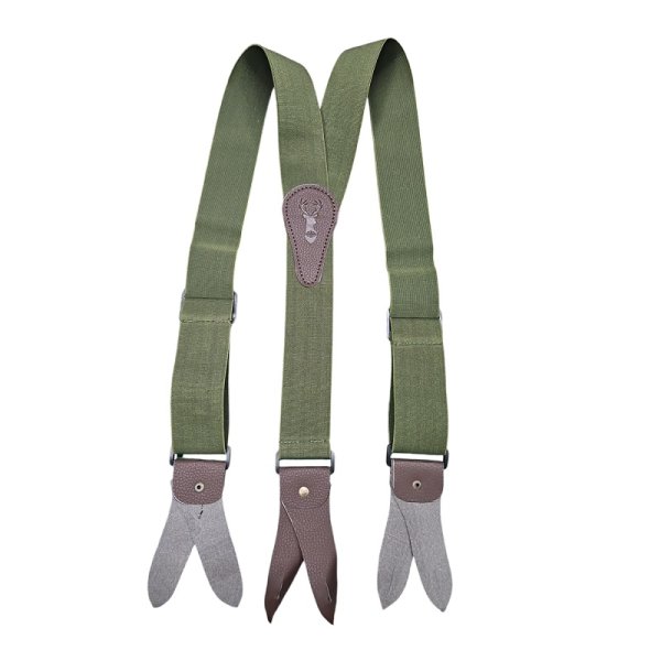 BETALOV braces - with leather grip green