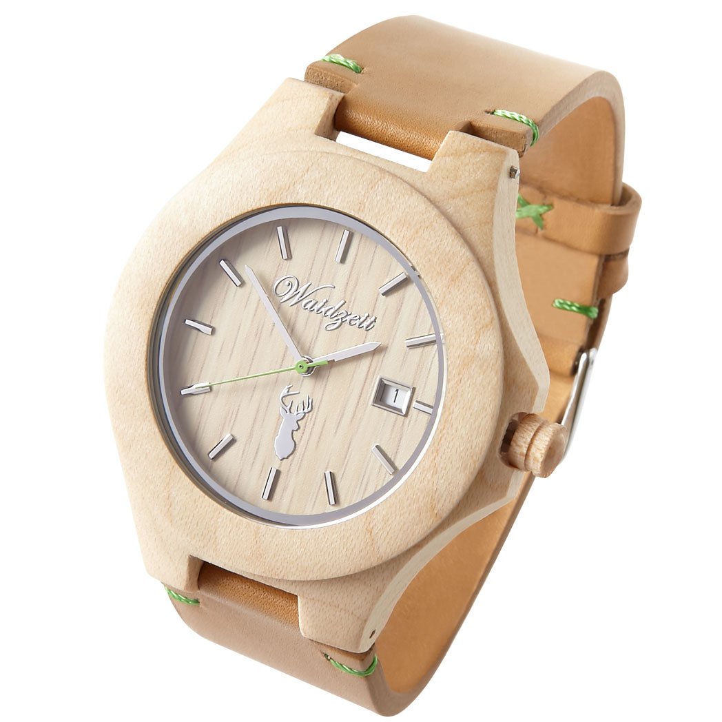 Steinbock Premium Wooden Watch with Leather Bracelet