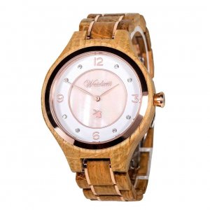 Barrique Wine Rose Wooden Watch