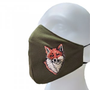 Embroidered drape - fox