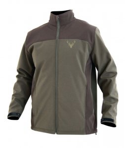 TROPHY softshell jacket GREEN/BROWN