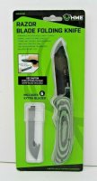 HME RAZOR BLADE FOLDING knife