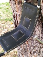 Adjustable one-legged chair black/silver