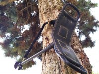 Adjustable one-legged chair black/silver