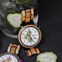 Gin Cucumber Wooden Watch