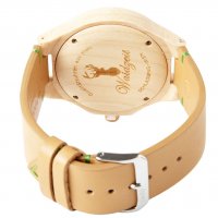 Steinbock Premium Wooden Watch with Leather Bracelet