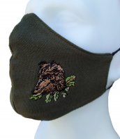 Embroidered drape - wild boar
