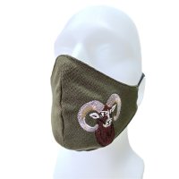 Embroidered drape - mouflon