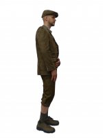 Leather jacket OLIVE (60-70)