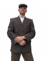 Leather jacket BROWN (44-58)