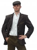 Leather jacket BROWN (44-58)