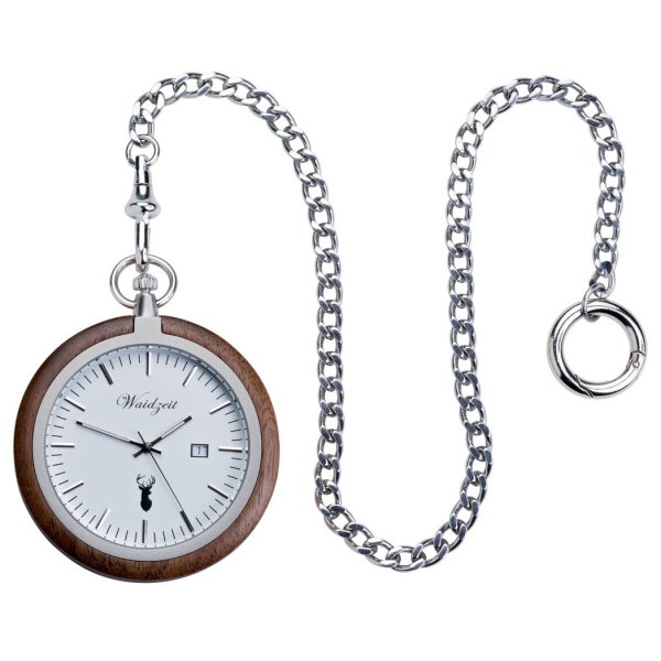 Waidzeit pocket watch Walnut