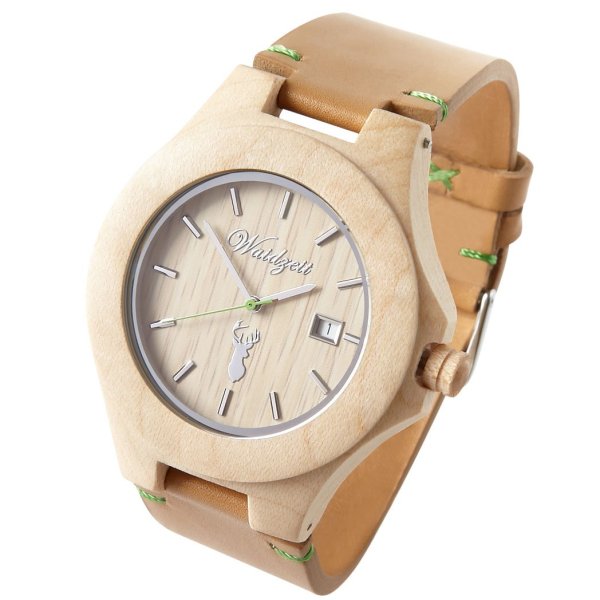 Steinbock Premium Wooden Watch with Leather Bracelet