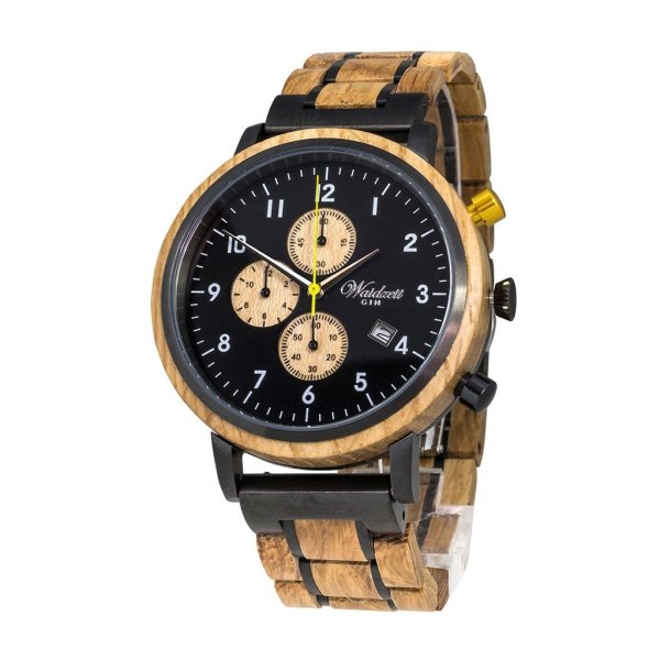 Gin Gold Black Wooden Watch